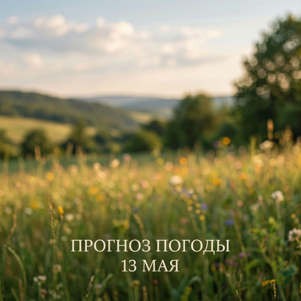 Прогноз погоды на 13 мая