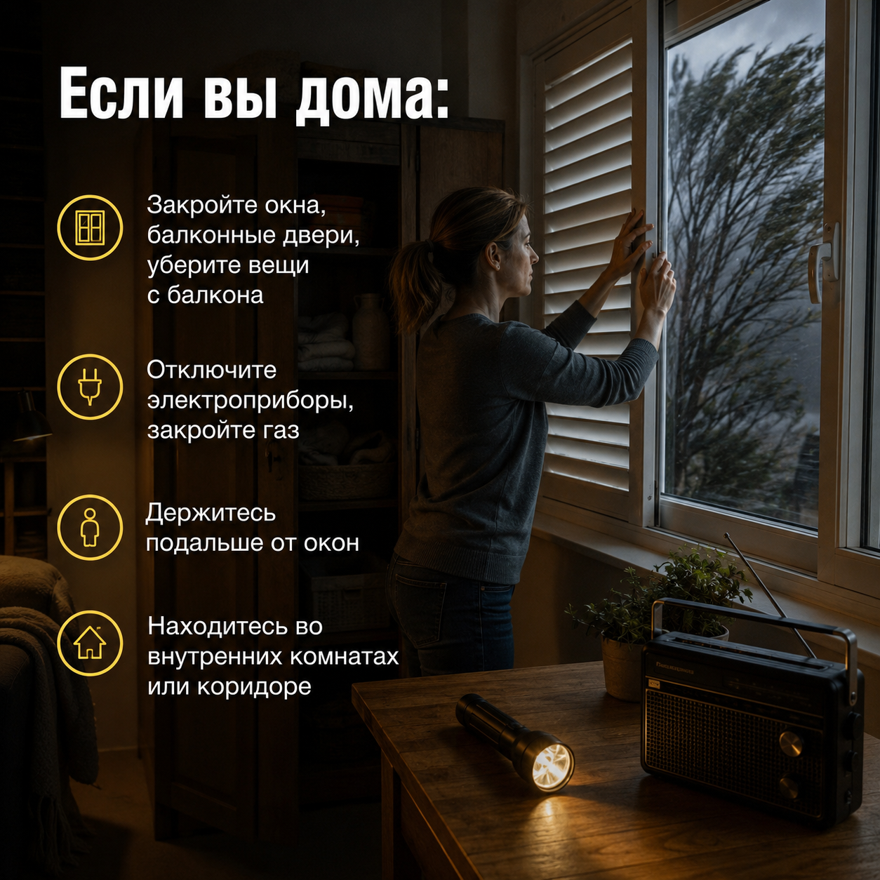 Татарстанцам посоветовали в ураган не прятаться под деревьями