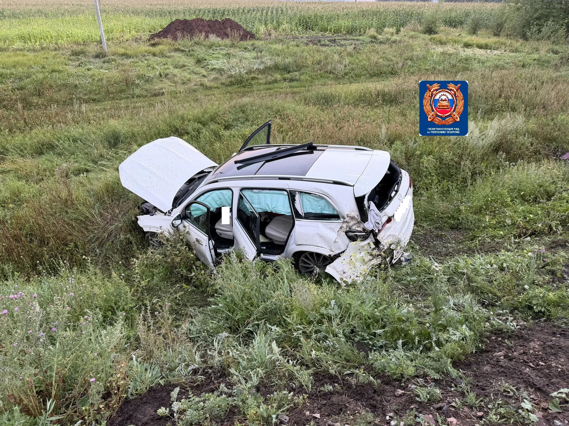 Пассажир «Мерседеса» погиб в ДТП в Альметьевском районе, трое пострадали