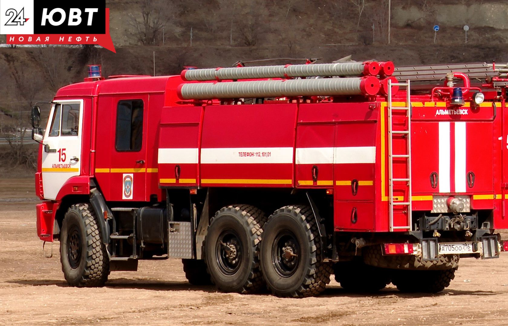 Пожар в гараже произошел в селе Русский Акташ