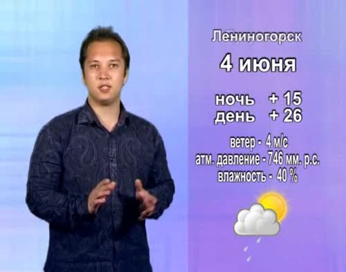 Прогноз погоды на 4 июня от телекомпании "Альметьевск ТВ"