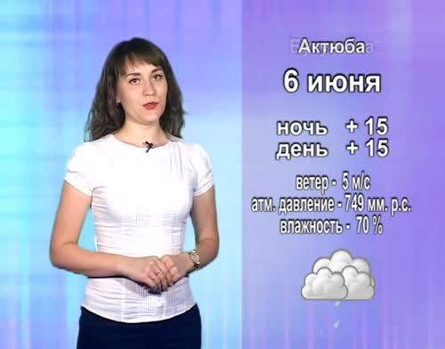 Прогноз погоды на 6 июня от телекомпании "Альметьевск ТВ"