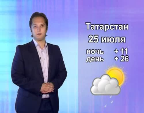 Прогноз погоды на 25 июля от телекомпании "Альметьевск ТВ"