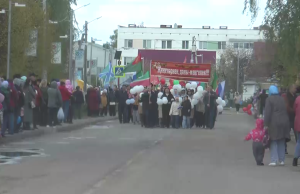 Масштабное шествие в День Победы прошло в селе Муслумово