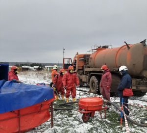 В Заинском районе прошли учения по ликвидации нефтеразливов