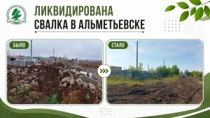 В Альметьевске ликвидировали свалку на улице Геофизической