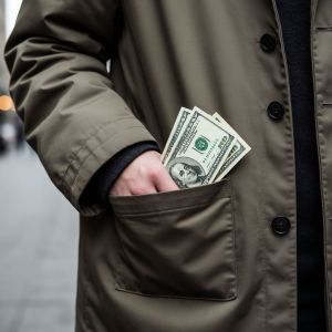 15 тыс рублей украла жительница Альметьевска из куртки знакомого