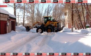 Альметьевцам разъяснили, кто занимается вывозом снега с улиц города