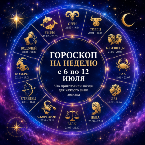 Гороскоп на неделю с 6 по 12 июля: что ждёт все знаки зодиака в любви, финансах и работе