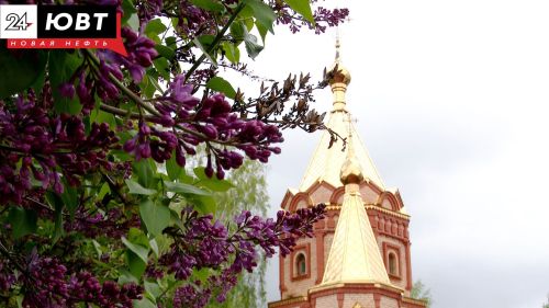 В Альметьевске прошли праздничные пасхальные богослужения