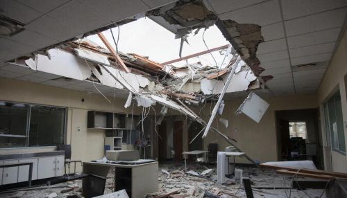 В Казани в детской поликлинике произошло обрушение кровли