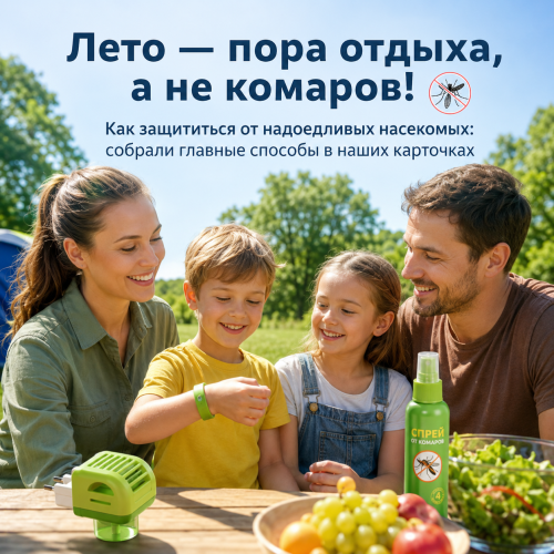 Защита от комаров: эффективные способы обезопасить себя летом