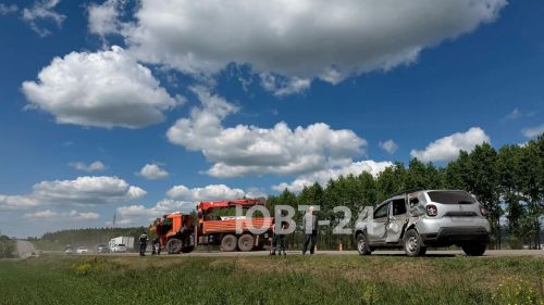 На трассе в Альметьевском районе произошло ДТП с участием трех машин